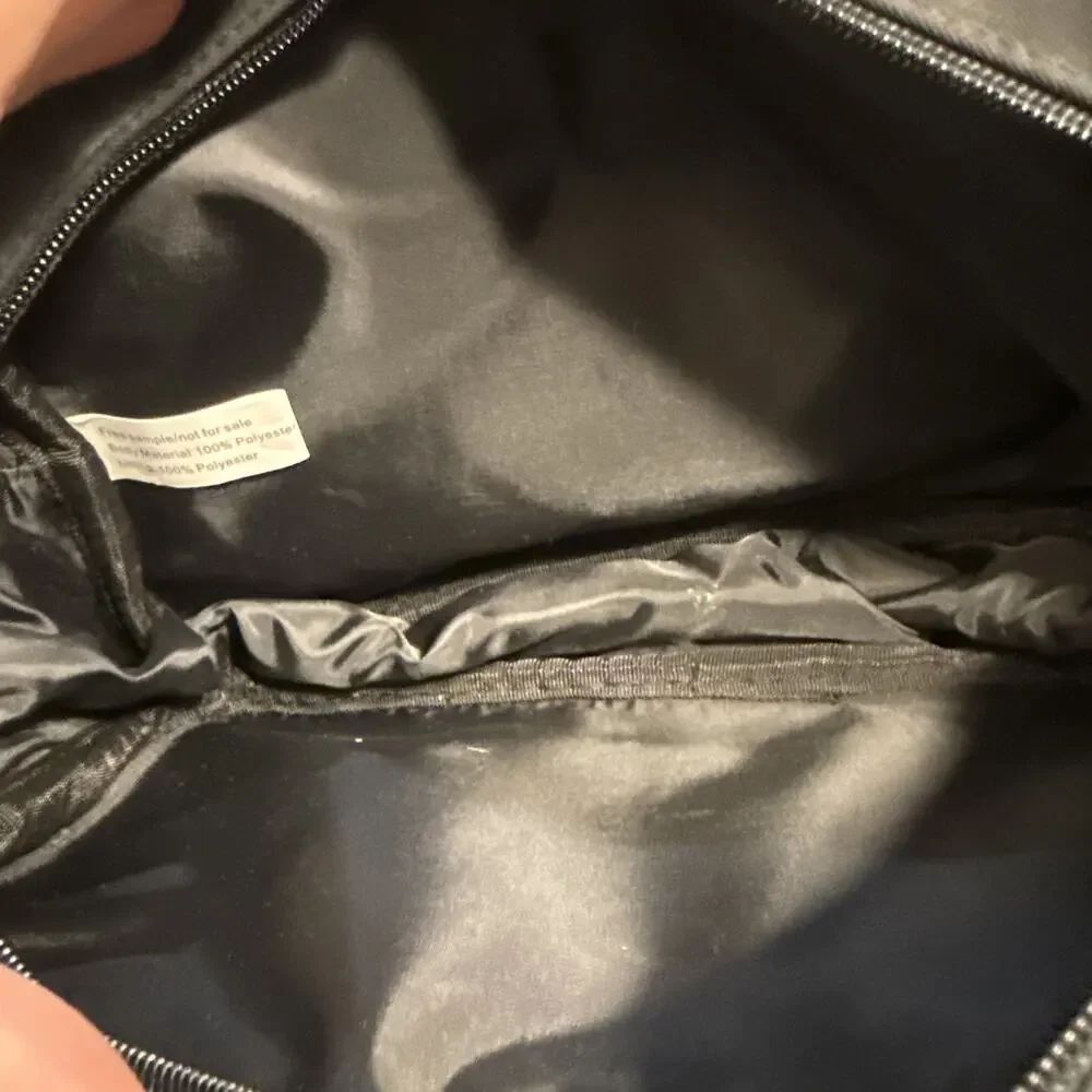 Versace Parfums Black Cosmetic Toiletry Travel Bag Pouch 11